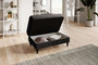 Durham Convertible Sofa & Pouf with Storage RV97