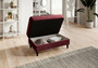 Durham Convertible Sofa & Pouf with Storage L25