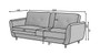 Durham Convertible Sofa & Pouf with Storage L40