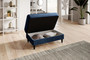 Durham Convertible Sofa & Pouf with Storage L40