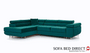 Glasgow Long Corner Sofa Bed with Storage O68