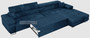 Edinburgh Corner Sofa Bed Long with Storage O86