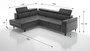 Lebus Ashley Corner Sofa Bed with Storage M77