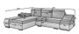 Birmingham Corner Sofa Bed with Storage S76/S93