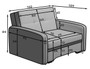 Cheshire Convertible 1 Seater Sofa with Storage PC03
