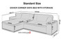 Ex Display Dover  Corner Sofa bed with Storage M85