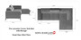 Ex Display Leicester Mini Corner Sofa bed with Storage M84 (Left Corner Only)