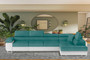Glasgow Long Corner Sofa Bed with Storage O83/S17