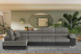 Glasgow Long Corner Sofa Bed with Storage B01/S11