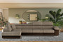 Glasgow Long Corner Sofa Bed with Storage B03/S66