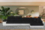 Glasgow Long Corner Sofa Bed with Storage S14/S17