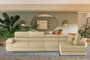 Glasgow Long Corner Sofa Bed with Storage M04