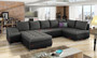 Manchester U shaped sofa bed with storage K11