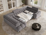 Ethan U Shaped Sofa bed with Storage AR04