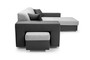 Modbury Corner Sofa Bed with Storage & Pouf AN16/SG96