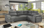 Aldershot Corner Sofa Bed with Storage & Pouf i94