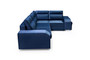 Aldershot Corner Sofa Bed with Storage & Pouf M77