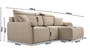 Minster Corner Sofa Bed with Storage SA88