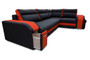 Arlesey Corner Sofa Bed with Storage & Pouf i91/i100