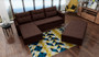 Addison Corner Sofa & Pouf  with Storage MA28