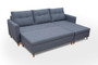 Addison Corner Sofa & Pouf  with Storage MA61