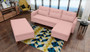 Addison Corner Sofa & Pouf  with Storage MA61