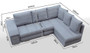 Alba Corner Sofa Bed with Storage RC13