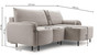 Tetbury Corner Sofa Bed with Storage LN86