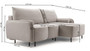 Tetbury Corner Sofa Bed with Storage LN03