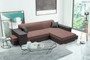Modbury Corner Sofa Bed with Storage & Pouf AN7/SG96