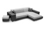 Modbury Corner Sofa Bed with Storage & Pouf AN24/SG96