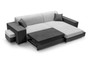 Modbury Corner Sofa Bed with Storage & Pouf AN19/SG96