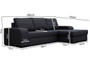 Frankie Corner Sofa Bed with Storage PD85