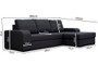 Frankie Corner Sofa Bed with Storage PD79