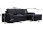 Frankie Corner Sofa Bed with Storage PD27