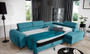Leicester corner sofa bed with storage D96