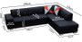 Daffodil Corner Sofa Bed with Storage MA37
