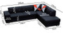 Daffodil Corner Sofa Bed with Storage i80