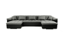 U Shape Dover  corner sofa bed with storage