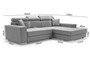 Maple Corner Sofa Bed with Storage i91