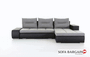 Liverpool Corner Sofa Bed with Storage N01 (White Eco Leather) (Right Corner Only)