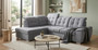 Bath Corner Sofa Bed with Storage E23