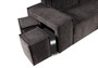 Colliton Corner Sofa Bed with Storage & Pouf FD40