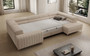 Leicester U Shaped Sofa bed with Storage JL18