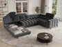 Ethan U Shaped Sofa bed with Storage SL06 (Right Corner Only)