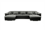 Ex Display U Shape Halifax Corner Sofa bed with Storage (319x150cm)
