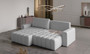 CloudComfort Corner Sofa Bed with Storage M84