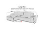 Dover  Corner Sofa bed with Storage OS14