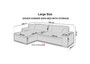 Dover  Corner Sofa bed with Storage K19