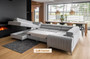 Leicester U Shaped Sofa bed with Storage M04